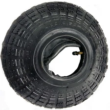 Potreba Set Tire and Inner Tube 4.10/3.50-4 for Inflatable Pneumatic Wheelbarrow