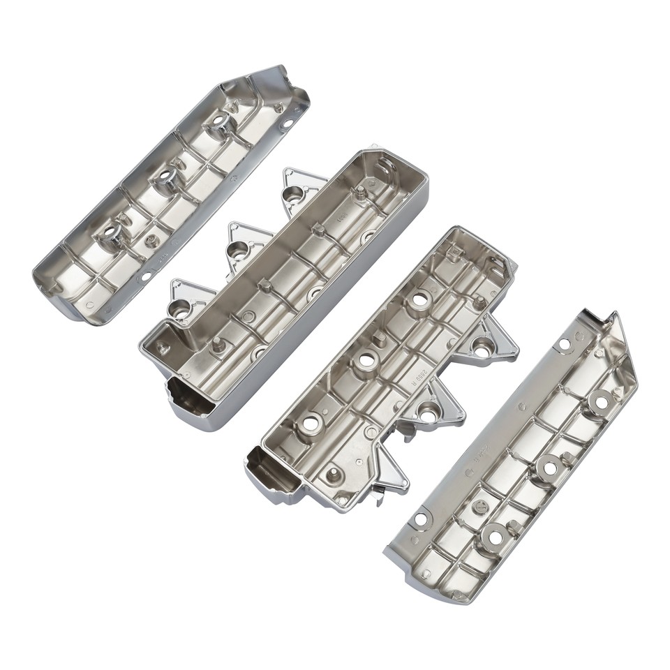 TCMT Chrome/Black Valve Cover Set For Honda Goldwing GL1800 2001-2017 (Left/Right)