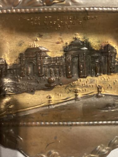 1904 ST LOUIS WORLD'S FAIR METAL TRAY SOUVENIR PALACE OF LIBERAL ARTS 4.75 in - Picture 5 of 15