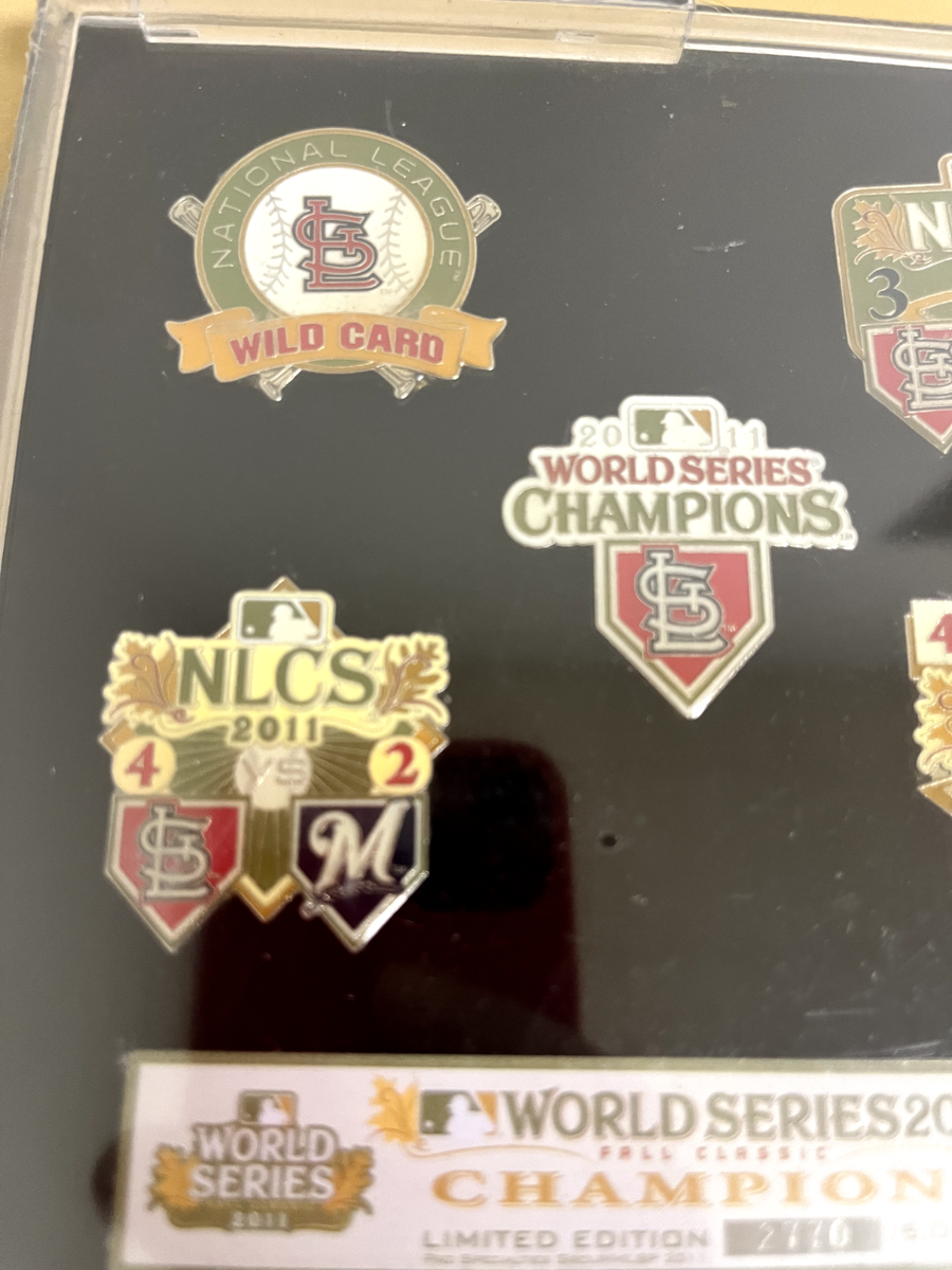 St. Louis Cardinals 2011 World Series Championship Pin Set, SEALED