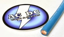 2 AWG EXCELENE WELDING BATTERY CABLE  BLUE 600V MADE IN USA EPDM SOLAR LEAD 10'