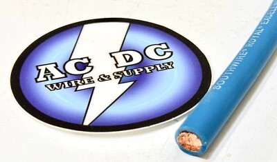 2 AWG EXCELENE SCHWEISSEN BATTERIEKABEL BLAU 600 V HERGESTELLT IN USA EPDM SOLARKABEL 50' - Bild 1 von 3