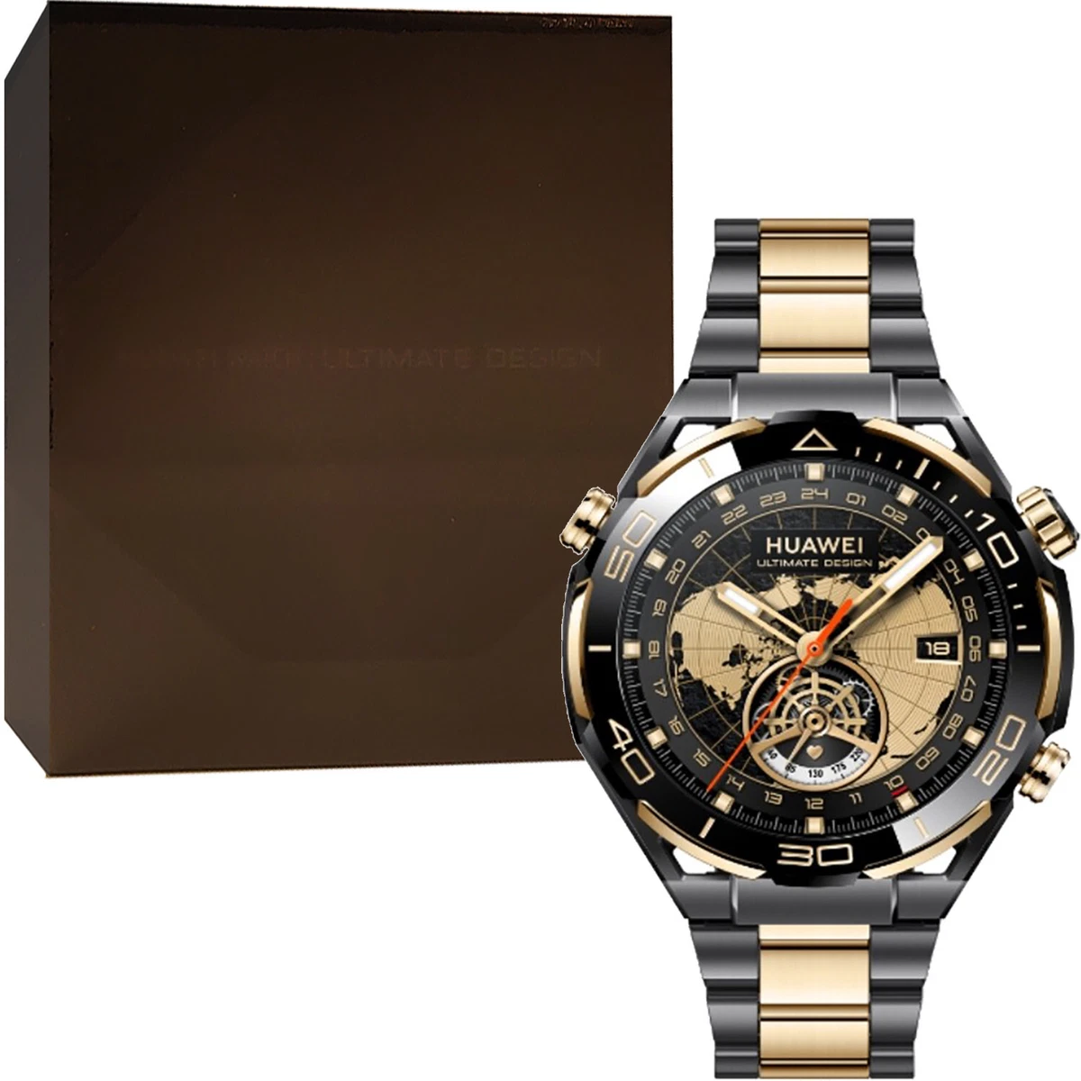 Huawei Watch Ultimate Design 18K Gold/Black Smartwatch HarmonyOS 1.5  Luxury NEW