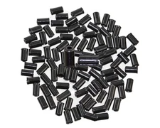 ALTALINE BICYCLE 100/PC STEEL BRAKE CABLE FERRULE HOUSING BLACK FRONT/REAR.