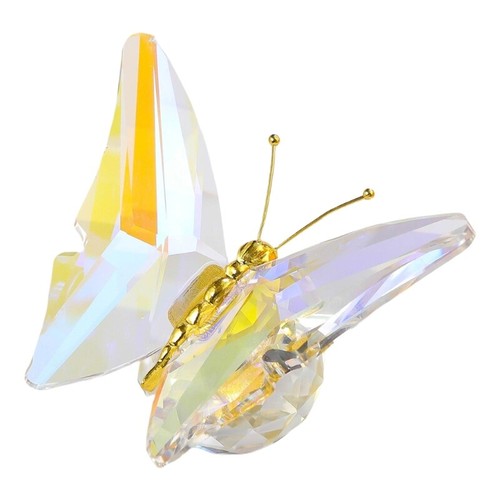 Crystal Butterfly Figurine with Base Glass Accent Ornament for Elegant Interior - Bild 6 von 13