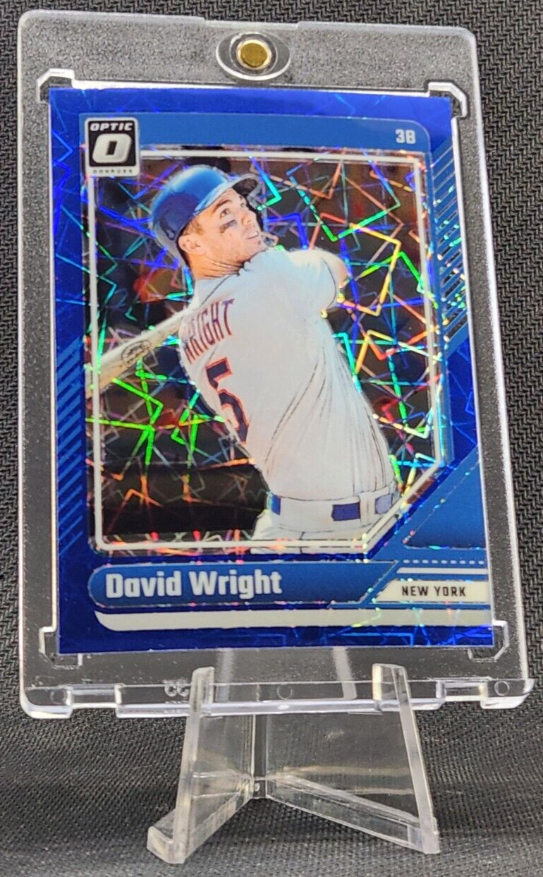 2024 Donruss #43 Optic Blue Velocity Prizm David Wright New York Mets