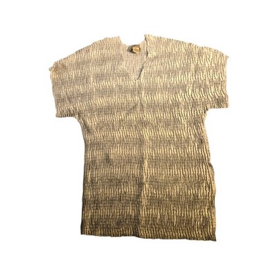 Vintage Y2k Plisse NWT crinkle short-sleeve Vneck cut distinctive gradient ombre
