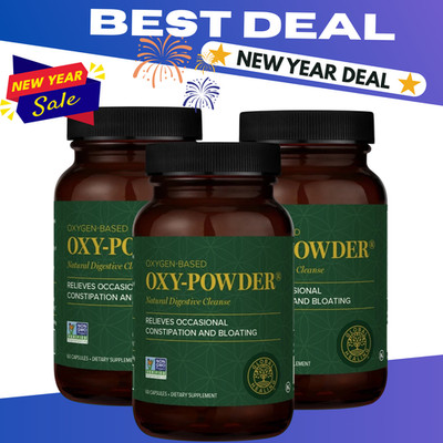 Oxy Powder Colon Cleanse & Natural Detox Pills For Constipation Relief -180 Ct.