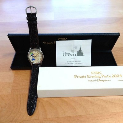 Tokyo DisneySea 2004 Private Evening Party Quartz Watch Unused Not Working