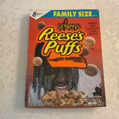 #ad Lil Yachty Reese Puffs Cereal Limited Edition Collector Box OPENED $6.99