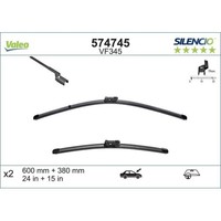 Wischblatt Valeo 574745 Silencio Flat Blade Set FüR Fiat Vorne