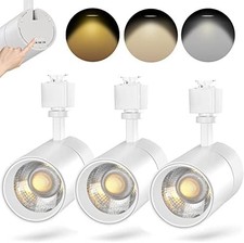 3-Color J Type Track Lighting Heads 20W for Juno Rail - Dimmable Bright LED Trac