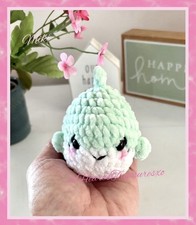 Cute Handmade Tiny Baby Shark Crochet Amigurumi Plush Stuffed Animal Toy