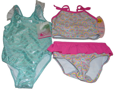 ~2 NWT Girls SOL & REEL LEGENDS Bikini & Swimsuit Lot! Size 24 Months/2T Cute FS