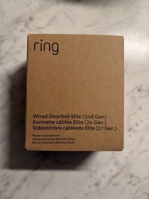 Ring Wired Doorbell Elite (newest model), Native Power over Ethernet, Retinal 4K