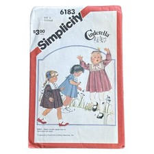Simplicity 6183 Cinderella Girls Dress Vintage Original Sewing Pattern