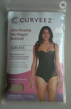 NIP Curveez Bodysuit Women's Size XL CUR1515 Ultra Shaping Hip Hugger Nude