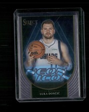 2023-24 Panini Select #21 Luka Doncic Neon Icon