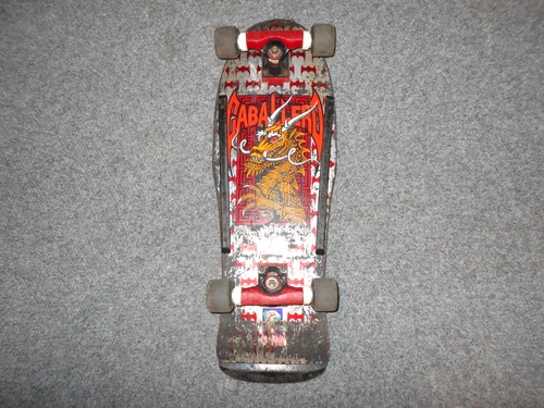 1987 VTG POWELL PERALTA STEVE CABALLERO DRAGON & BATS PRO MODEL SKATEBOARD    A2