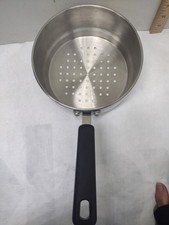 (Z68) Stainless Steel Steamer Insert Fits 7 in Pots Induction Electric Gas