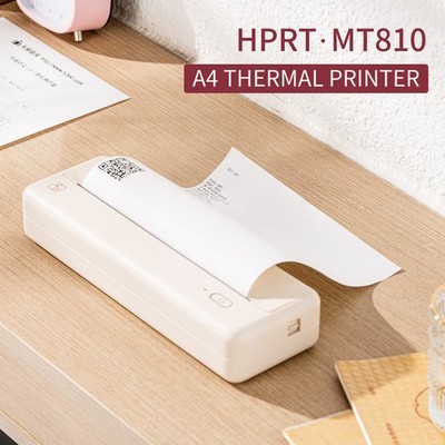 HPRT MT810 Portable Printer Wireless Bluetooth A4 Printer with Paper Roll AERS
