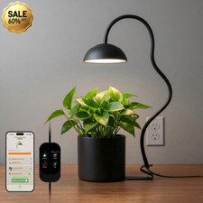 Smart Grow Lights for Indoor Plants 10W Full Spectrum LED Plant Light Auto Timer