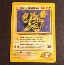Pokemon TCG Lt. Surge's Electabuzz 27/132 Gym Heroes Rare Eng 1999 Unlimited on eBay