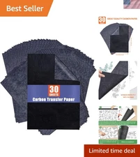 30 Sheets of A4 Graphite Transfer Paper for Effortless Tracing and Design