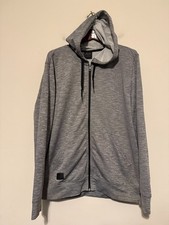    Oakley Performance Hoodie Large Full Zip Pullover Gray Mens