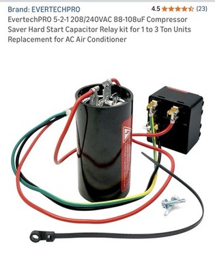 5-2-1 Hard Start Relay 240v
