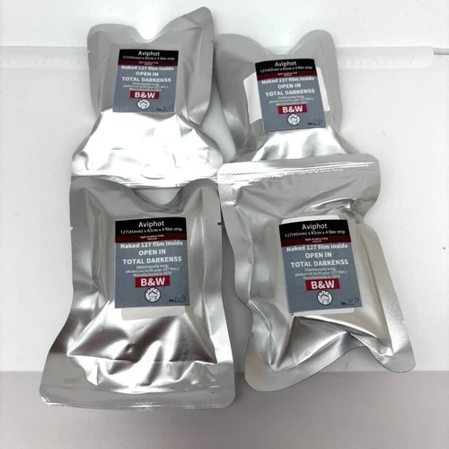 16 Pieces 127 4x4 Agfa Aviphot 120 film, B&W /infrared film, ISO100
