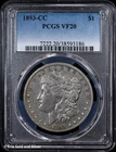 1893-CC $1 Morgan Silver Dollar PCGS VF 20