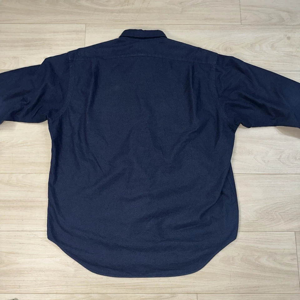 Vintage Polo Ralph Lauren GI Button Up Shirt Mens XL Cotton Rayon Blend Military - Image 4 of 4