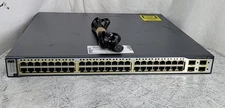 Cisco Catalyst 3750G WS-C3750G-48TS-S V04 48-Port Gigabit Switch SEE NOTES
