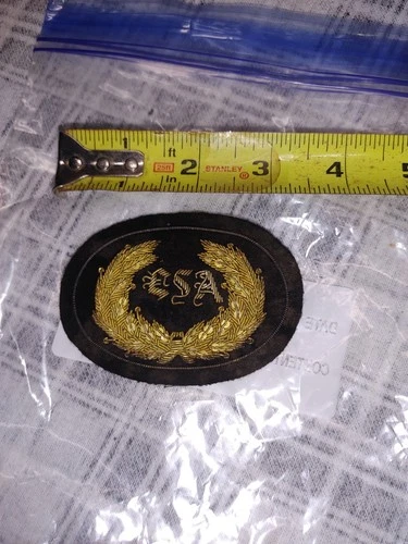 CIVIL WAR CONFEDERATE CSA BULLION HEADGEAR BADGE Patch. Storage Find