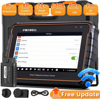 FOXWELL GT60 BT All System OBD2 Scanner Bidirectional Diagnostic Tool TPMS EPB