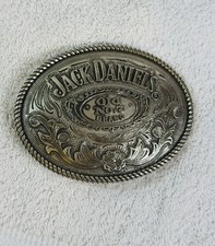 2005 JACK DANIELS OLD NO. 7 BRAND WHISKEY OVAL 5008JD BELT BUCKLE