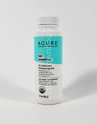 Acure DRY SHAMPOO Rosemary & Cocoa for Brunette to DARK Hair 1.7 oz Organic