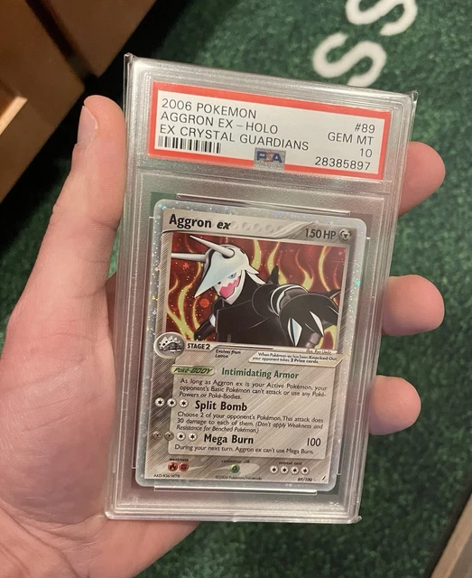 2006 POKEMON EX CRYSTAL GUARDIANS #89 AGGRON EX-HOLO PSA 10