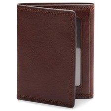 Bosca Men's Wallet, Dolce Leather Double I.D. Tri Fold Wallet with RFID Block...