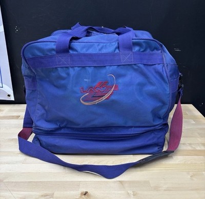 Vintage LANGE Ski Boot Bag Blue Retro 80s 90s Winter Gear Duffel Made In Korea