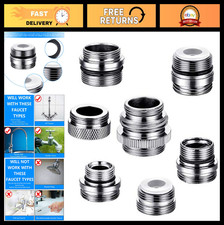 7 Pcs Brass Faucet Adapter Kit - Male Female Connectors for Kitchen Plumbing