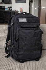 Black Tactical Molle Backpack Military Rucksack Bug Out Bag