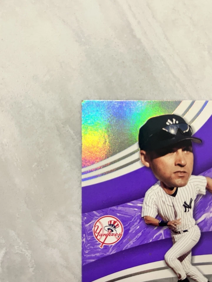 2004 Upper Deck Power Up! Purple 250 Points Derek Jeter #58 HOF SP Foil Yankees - Image 3 of 4