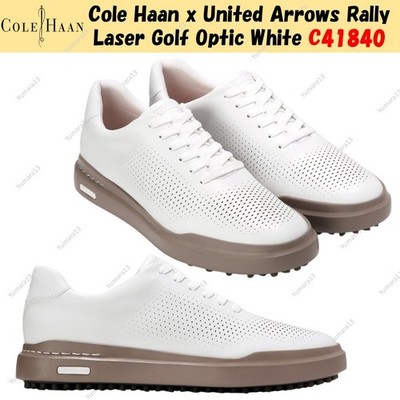 Cole Haan x United Arrows Rally Laser Golf Optik weiß C41840 Herren Gr.