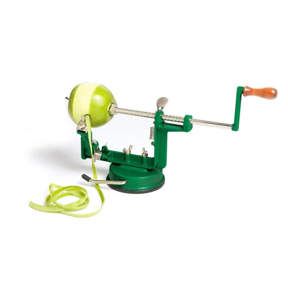 Fox Run Apple Peeler Corer Slicer Machine Stainless Steel Blade Suction Base