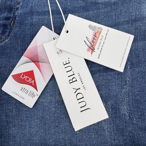 Judy Blue Bloom Women's Size Medium Mid Rise Maternity Jean Denim Shorts Cuffed - Picture 9 of 12