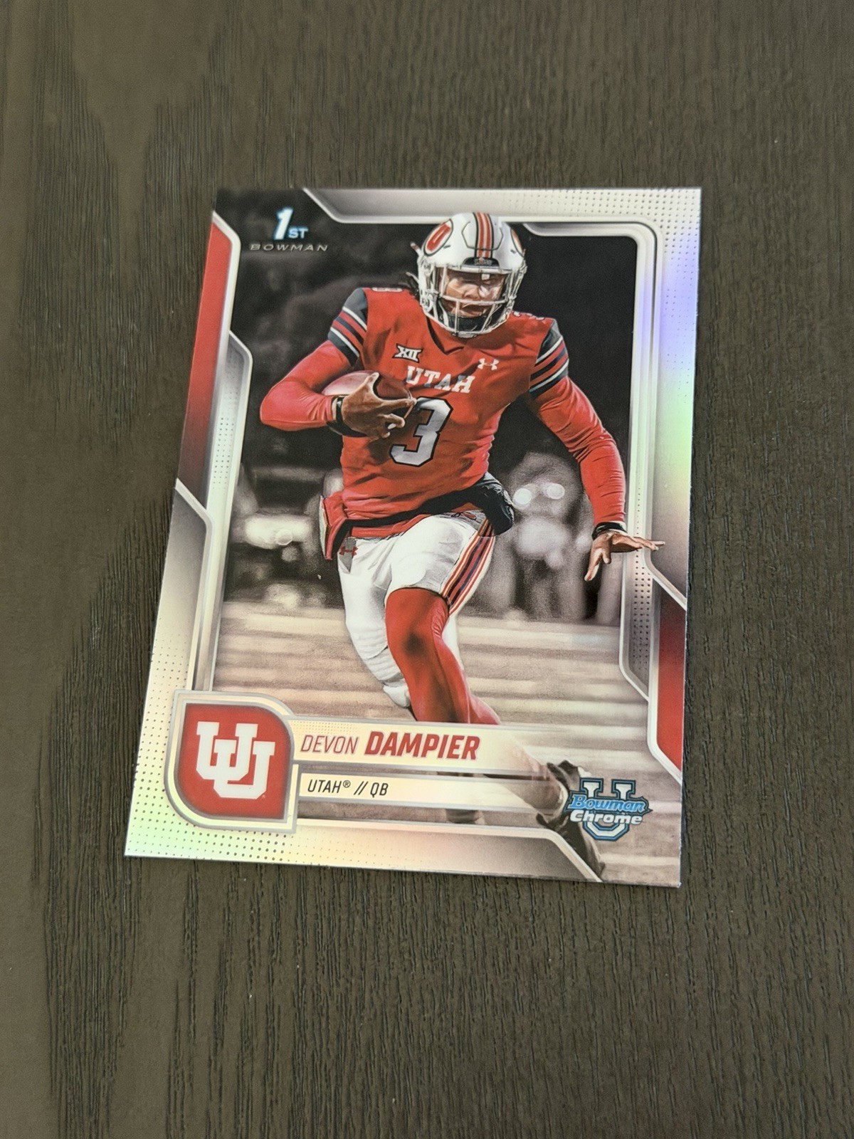 2025 Bowman U University Chrome Refractor #3 DEVON DAMPIER Football Card