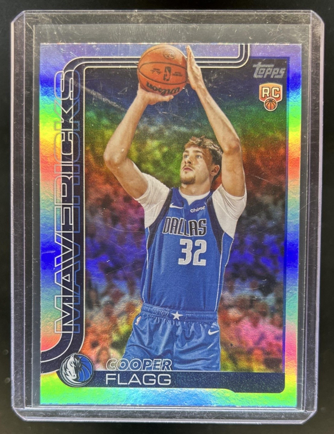 2025-26 Topps Cooper Flagg RC Rainbow Foil Rookie #201 Mavericks