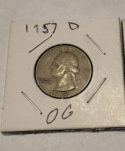 1957-D Washington Quarter Silver Circulated Business Strike